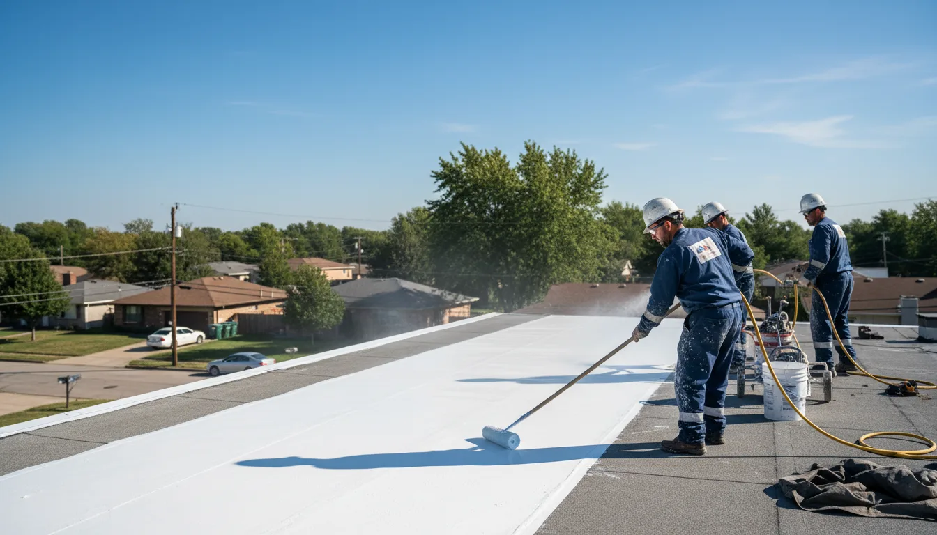 Commercial roof coating in Kersey, PA near me